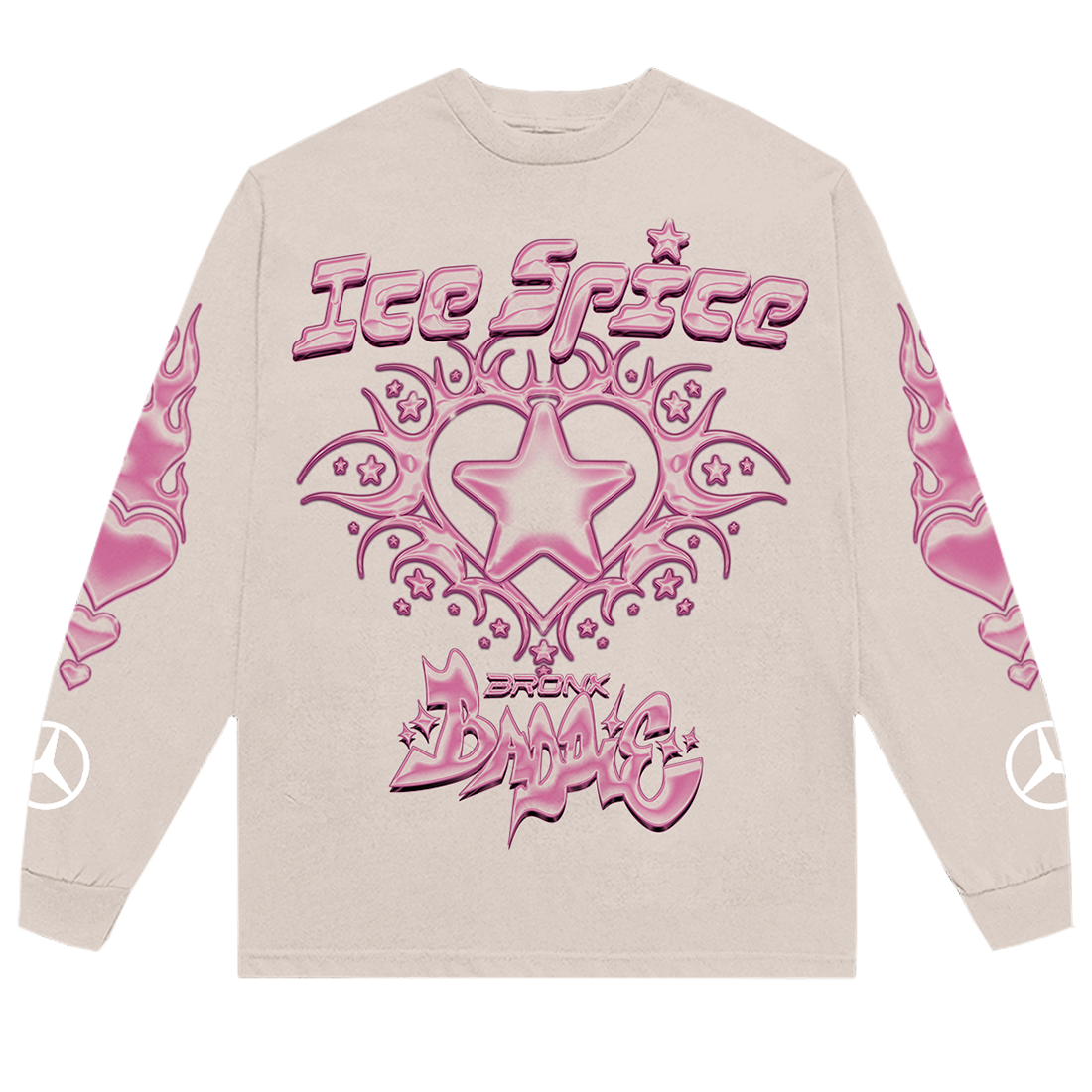 Ice Spice x Mercedes-Benz Long Sleeve Graphic Tee (Tan)