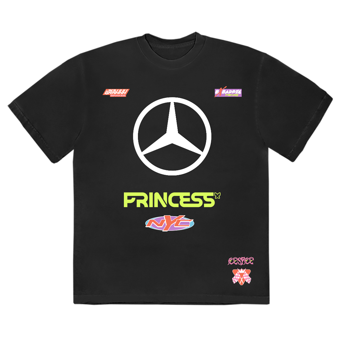 Ice Spice x Mercedes-Benz Graphic Baddie Tee (Black)