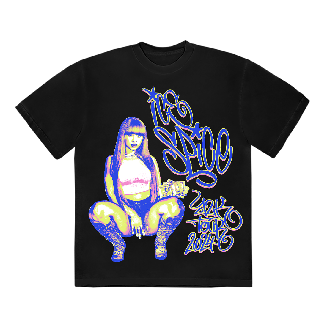 Y2K! Tour Black Graphic Image Tee